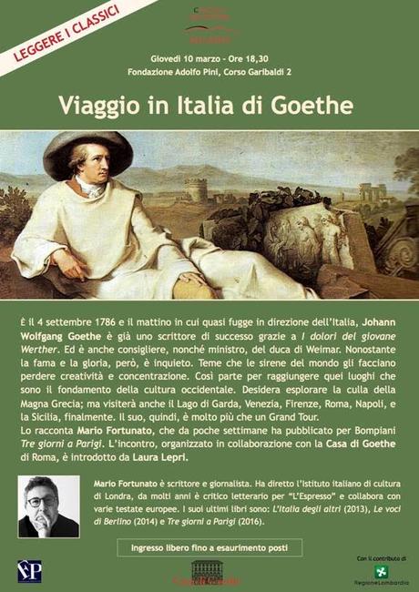 I 200 anni dalla pubblicazione del Viaggio in Italia di Goethe