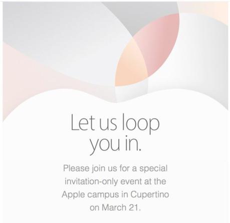 Apple manda gli inviti alle testate giornalistiche per l’ evento Apple del 21 Marzo