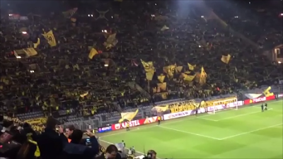 (VIDEO)You'll Never Walk Alone - Borussia Dortmund vs Tottenham Europa League 10.3.2016