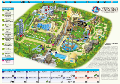 Mappa Caneva Aquapark 2016