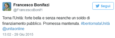 l'Unità, e il nuovo fallimento prossimo venturo - Una storia poco edificante di Coe-Renzi