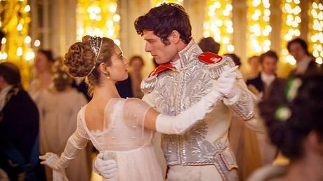 Lily James and James Norton in War and Peace