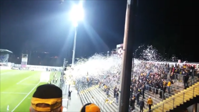 (VIDEO)Dynamo Dresden fans away vs Aalen, Germany