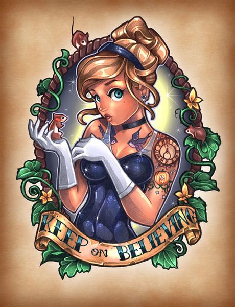 Principesse Disney versione Pin Up