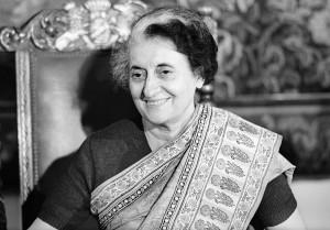 Indira Gandhi, primo Ministro dell'India durante una visita in Austria nel 1983 (youthconnect.in)