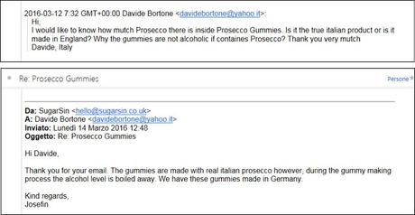 Caramelle al Prosecco: la bufala del sequestro di Scotland Yard