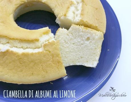 ciambella di albumi al limone