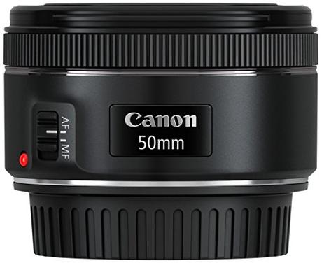 Canon EF 50mm f/1.8 STM, Obiettivo con Lunghezza focale fissa, Nero