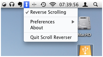 Con Scroll Reverse abilitiamo lo scrolling di Lion anche su Show Leopard