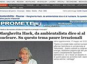 Cicap mezzo della Hack Veronesi schiera dalla parte vuole irradiati