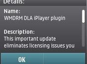 Aggiornamento WMDRM iPlayer plugin tramite Software Update