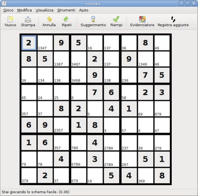 Sudoku è un'applicazione utile per generare e giocare ai puzzle del famoso gioco di logica Sudoku (altrimenti conosciuto come Number Place).