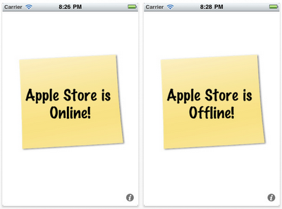 Store Offline: applicazione che avvisa tramite push quando l'Apple Store non è disponibile