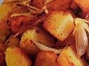 Padellata croccante patate spicchi scalogno