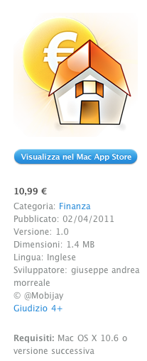 Disponibile anche Apple Store l'applicazione 