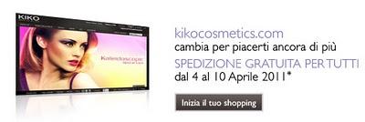 Spedizione Gratuita fino al 10 aprile @Kiko