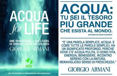 ACQUA for LIFE: un profumo vale cento litri d'acqua