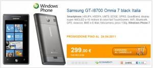 Samsung Omnia 7 Offerta 300x133 Samsung Omnia 7 in offerta a 299€: è crisi per Windows Phone 7? [Sondaggio]