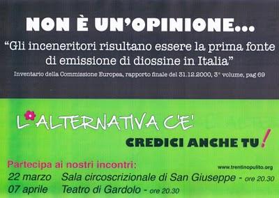 GLI INCENERITORI EMETTONO DIOSSINE:NON E' UN'OPINIONE