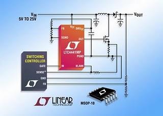 Gate driver per MOSFET a canale N da 6 A da Linear Technology