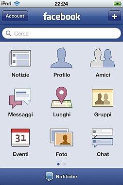 Aggiornamento 3.4 per Facebook su iOs