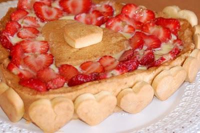 Cuor di crostata alle fragole