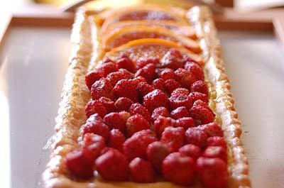 Crostata fragole e arance