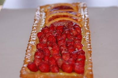 Crostata fragole e arance