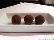 black chocolate truffles all'arancia