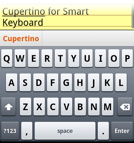 cupertinoHD Cupertino: skin stile iPhone per Smart Keyboard Pro