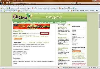Il bloggatore cucina