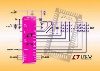 Driver LED buck a 32 canali da 30 mA di Linear Technology