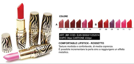 Sibella Makeup Milano, Lipstick