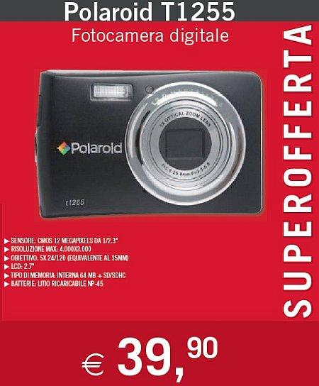 Superofferta: Fotocamera Digitale Polaroid T1255 12 Mpx a 39.90€!