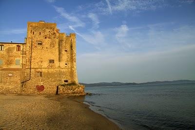 il calar del sole su Torre Mozza