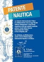 Il prossimo 2 marzo parte il corso per la patente nautica