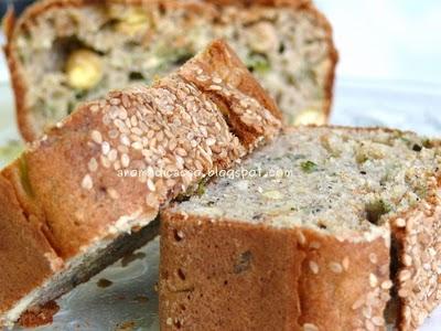 Cake salato con ceci, rucola e farina integrale di grano saraceno