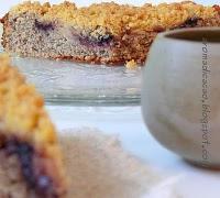 Torta di grano saraceno con mele, marmellata e crumble di mais