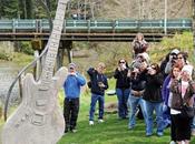Foto giorno aprile 2011 statua chitarra onore kurt cobain