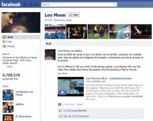 7 milioni di fans in 7 ore per Leo Messi con Facebook