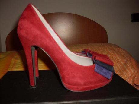 Shoeroom #23 Cinti platform heels in ruby red