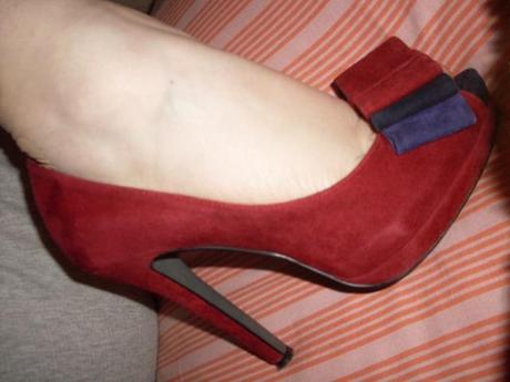 Shoeroom #23 Cinti platform heels in ruby red