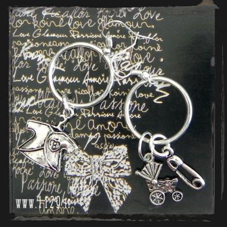 MDBABY orecchini argentati dolce attesa baby earrings 1129