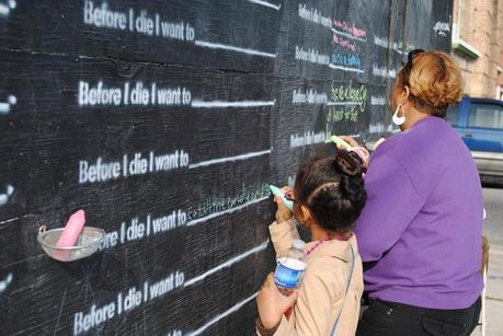 Before I die I want to write on a wall