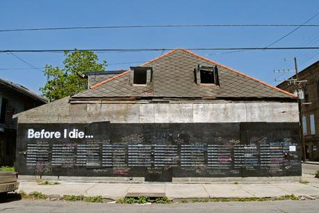 Before I die I want to write on a wall