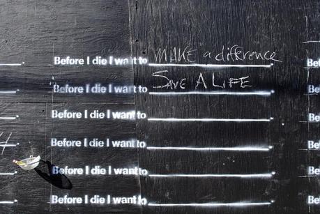 Before I die I want to write on a wall