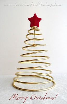 Albero di Natale in filo metallico - Tutorial -