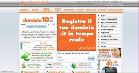 registrazione domini, hosting, server