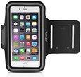 AUKEY Fascia da Braccio Sportiva Universale per Jogging / Palestra / Running con Cinturino regolabile per Smartphone meno di 5 pollici come iPhone 6 / 5s / 5c / 5 , Sumsung , HTC , Xiaomi , Huawei ecc (Nero)