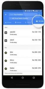 Google Maps Adds Ola And Other Ride Services